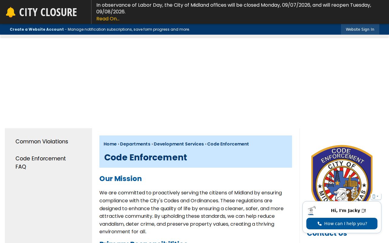 Midland neighbors address research with the Midland Code Enforcement page