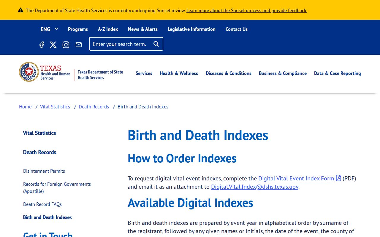 Midland resident lookup with Texas birth and death index information